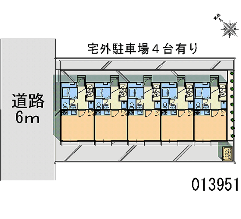 レオパレスメゾエクセル 区画図