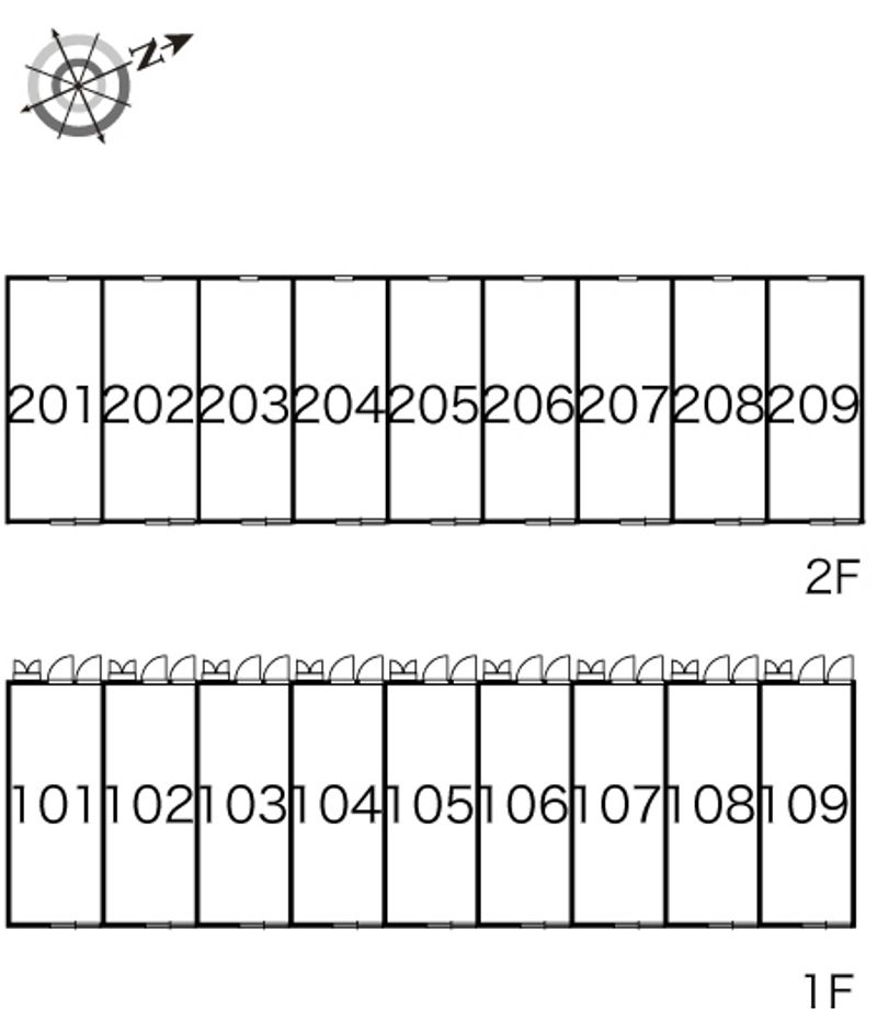レオパレスカデンツァ 間取り配置図