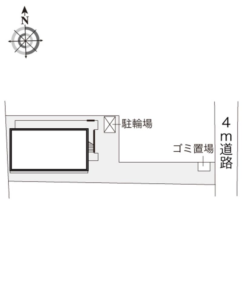 レオパレス元町 配置図