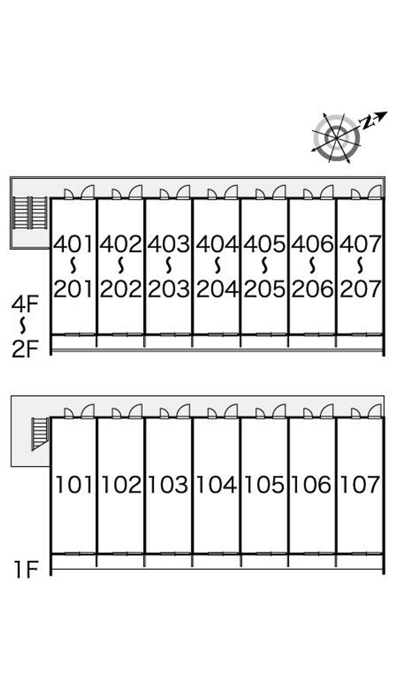 レオパレスかおり 間取配置図