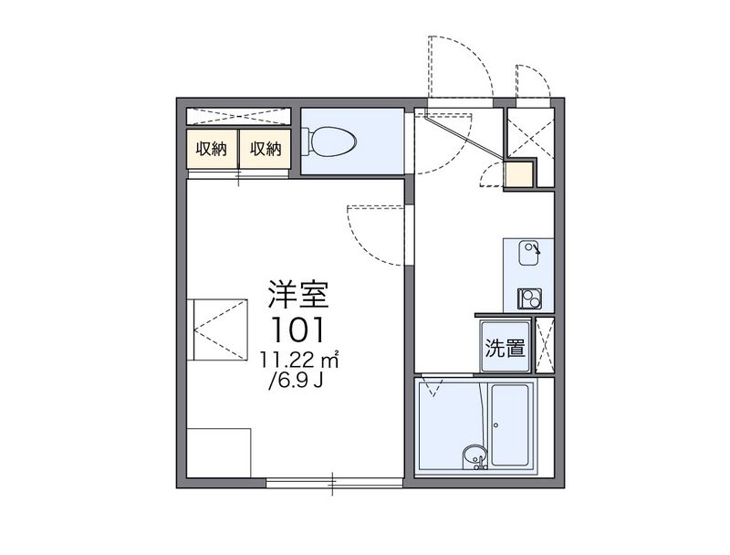 レオパレスプレミール 間取図