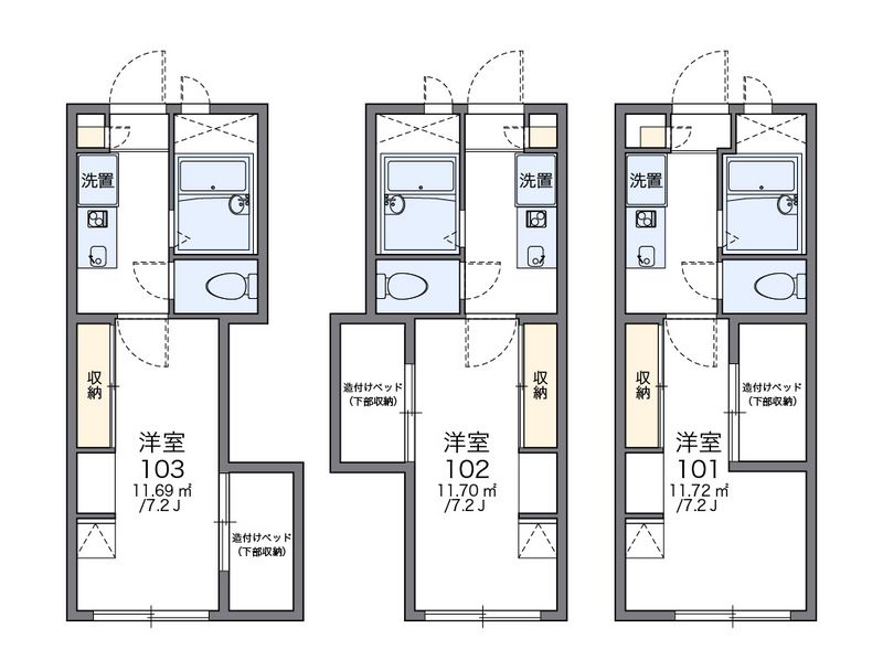 レオパレスＳ 間取図