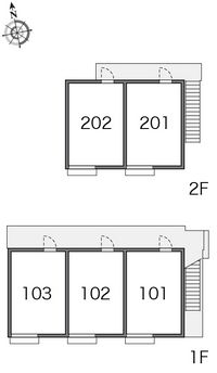 レオネクストルーエ 間取配置図