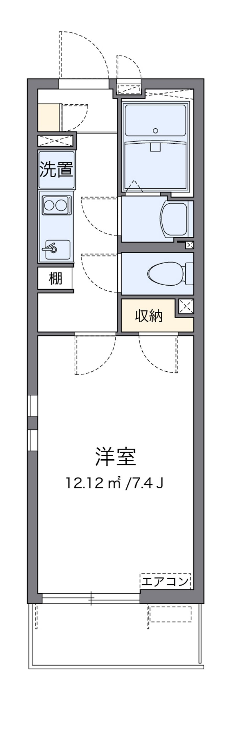 クレイノクーラ　ルガル 間取り