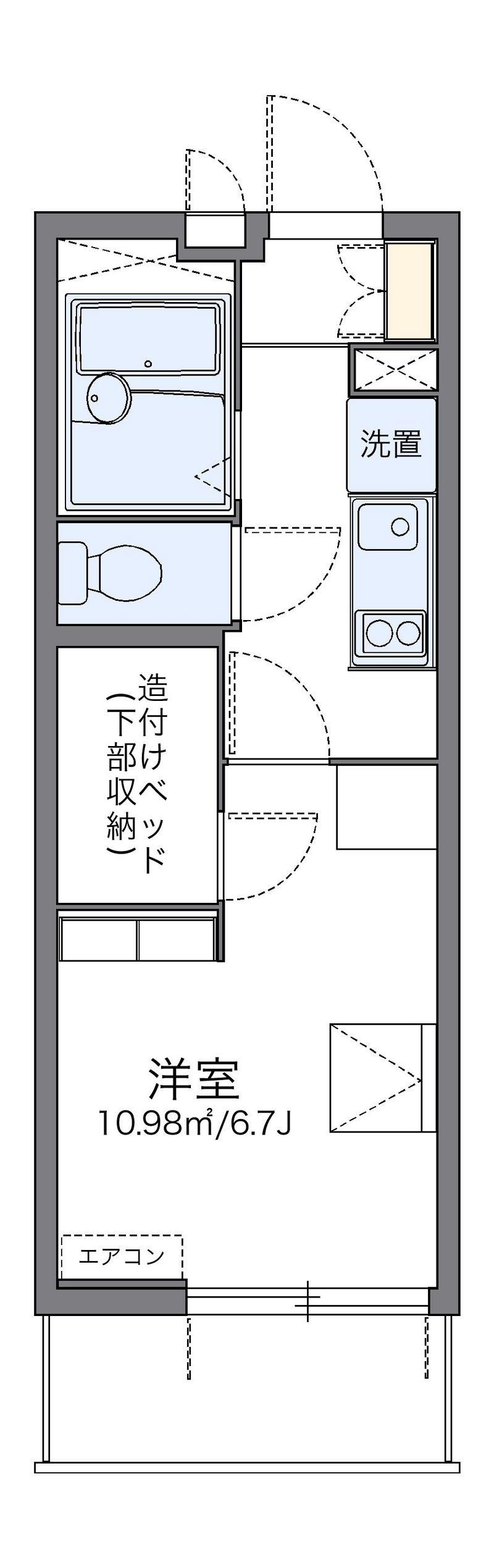 レオパレス西千石町 間取図
