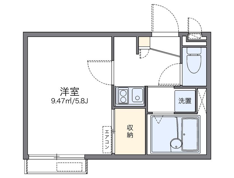 レオパレスカサブランカⅡ 間取図