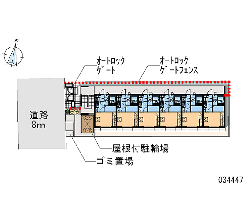 レオパレス追分 区画図