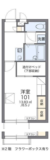レオパレスとんとんみー 間取図