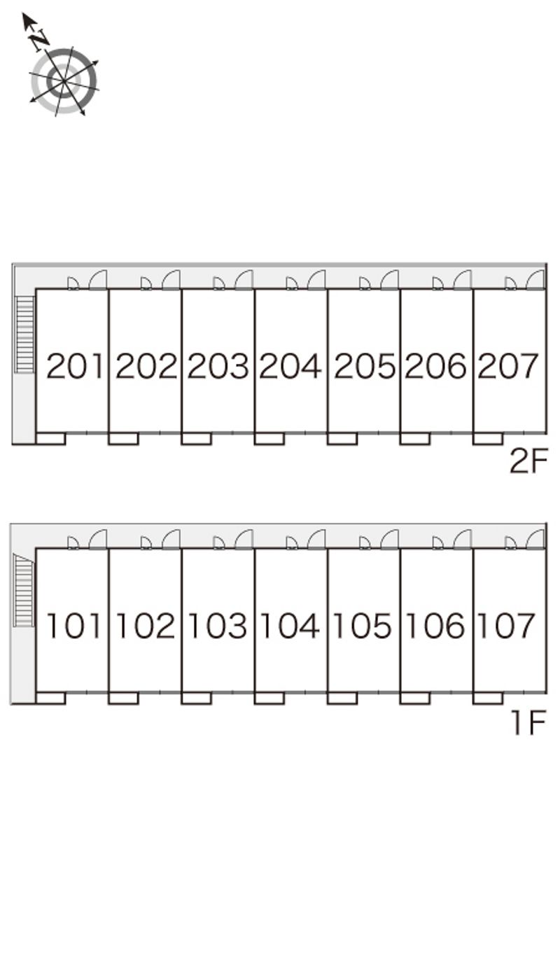 レオパレスグリーンヒル 間取配置図