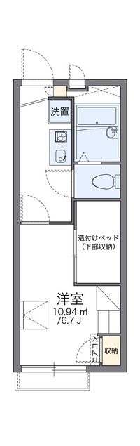 レオパレス堀田 間取り図