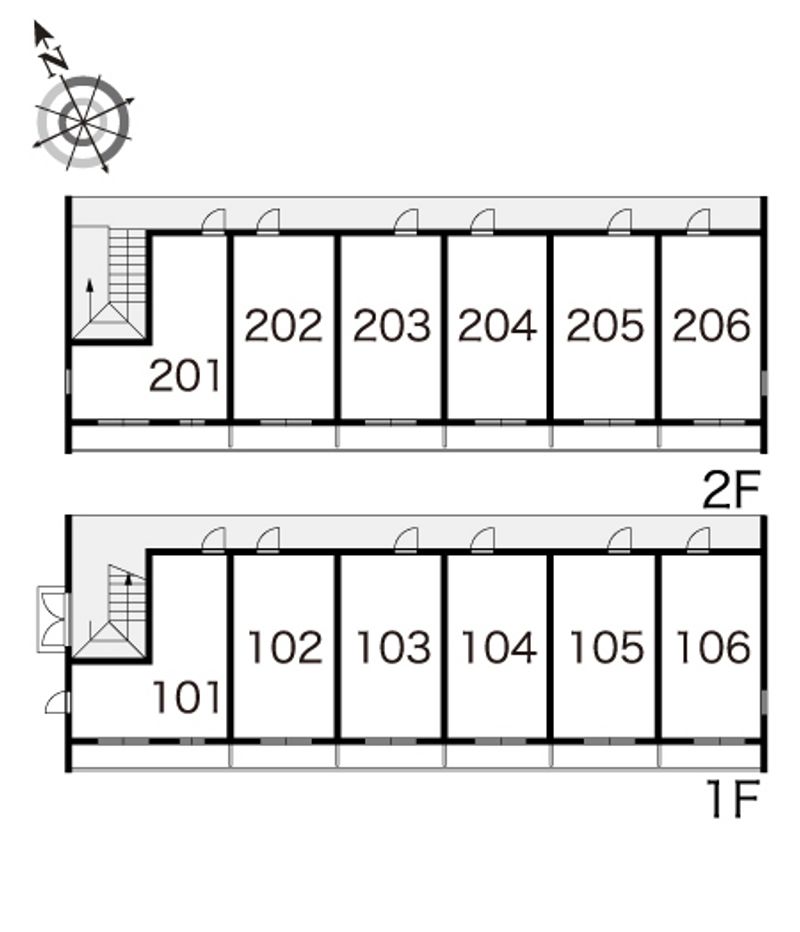 レオパレスヴェール 間取り配置図