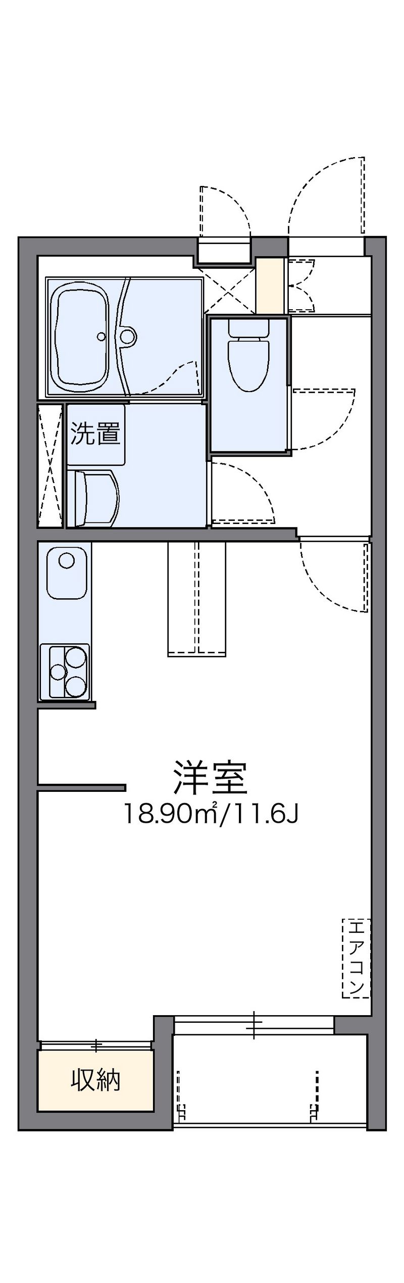レオネクスト辛島Ⅱ 間取図