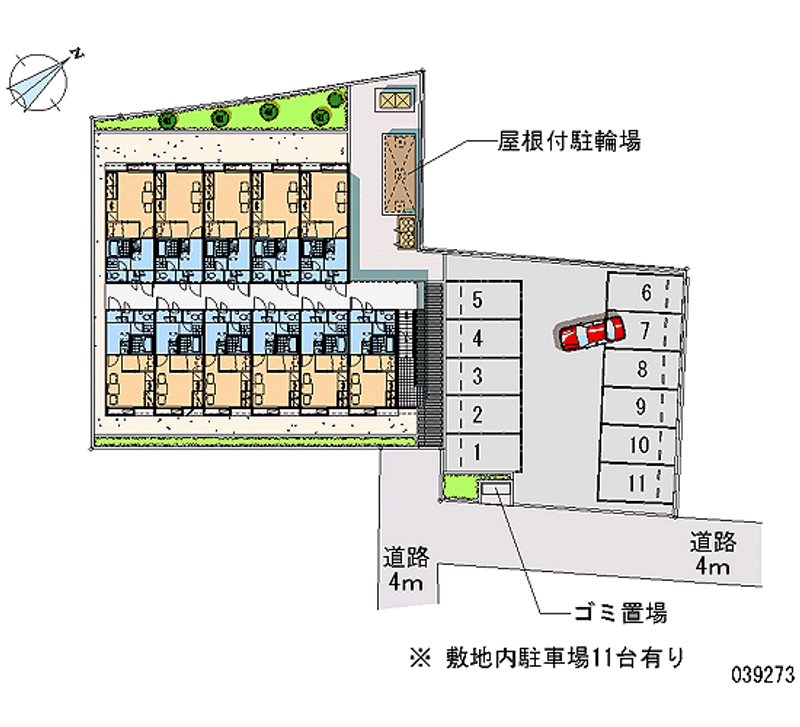 レオパレスグローリア 月極駐車場