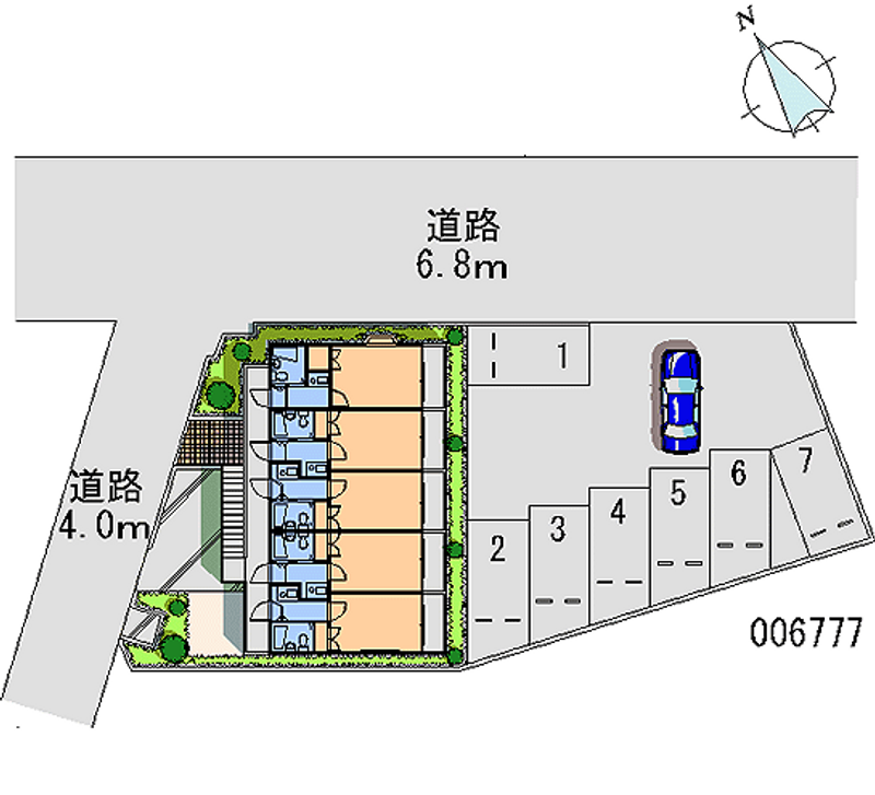 レオパレス八幡新田第１ 月極駐車場