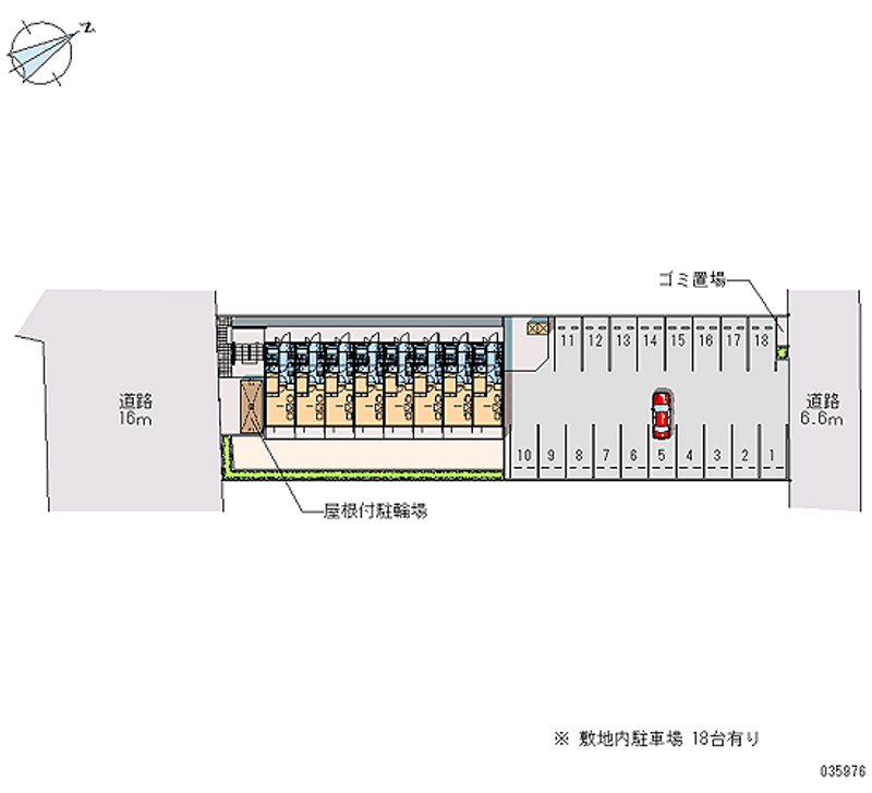 レオパレス東大城 月極駐車場