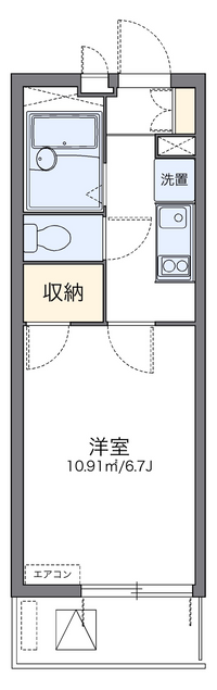 レオパレスラージヒル　Ｎ 間取り図