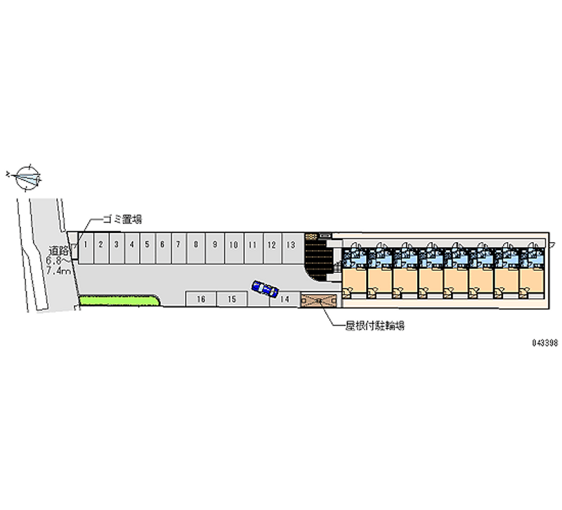 43398 bãi đậu xe hàng tháng