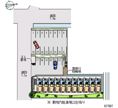 27587 Monthly parking lot