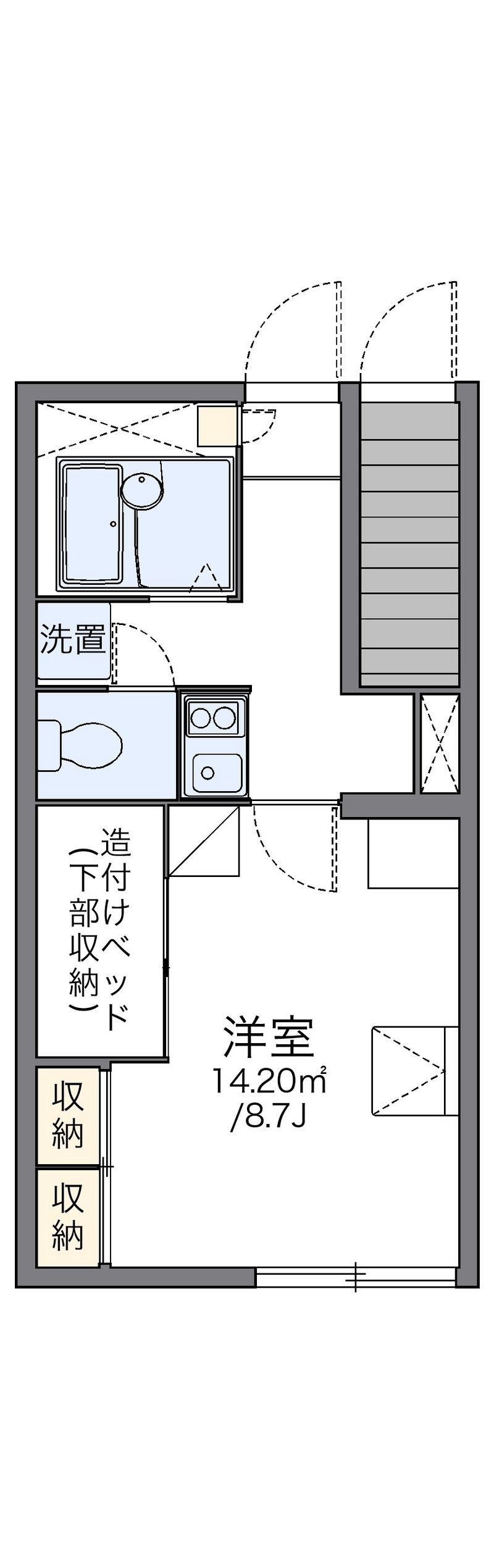 レオパレスきずな 間取図