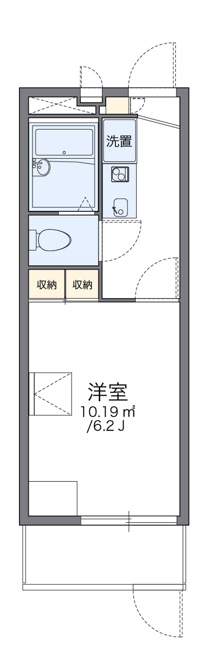 レオパレスＣＯＭＦＯＲＴひらのⅠ 間取図