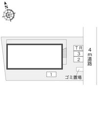 レオパレス横浜東寺尾弐番館 配置図
