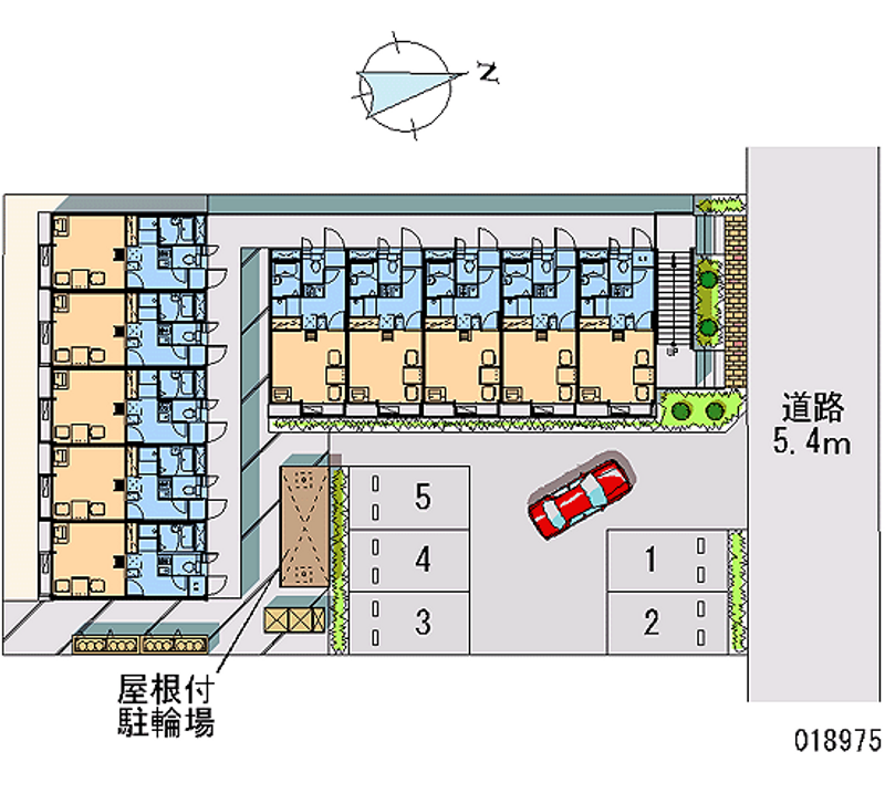 レオパレスヤツヤ 月極駐車場