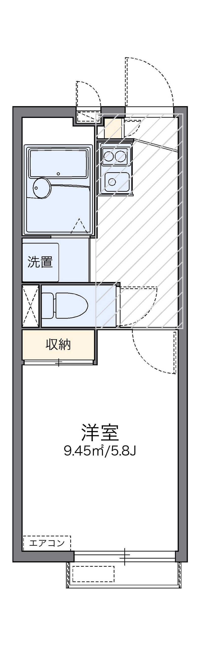 レオパレス経堂 間取図