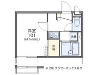 レオパレスサンウィステリア 間取図