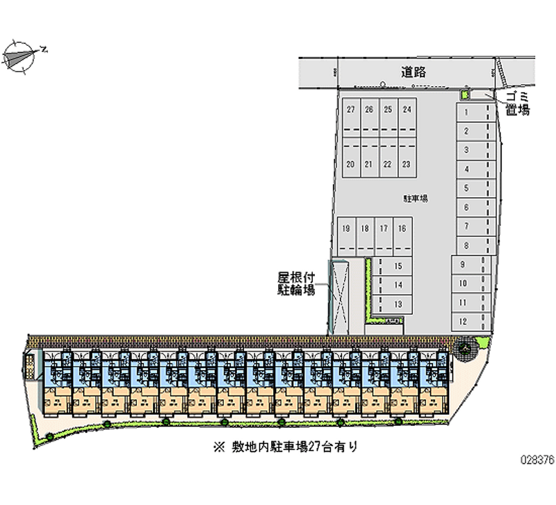 レオパレスハピネス２ 月極駐車場