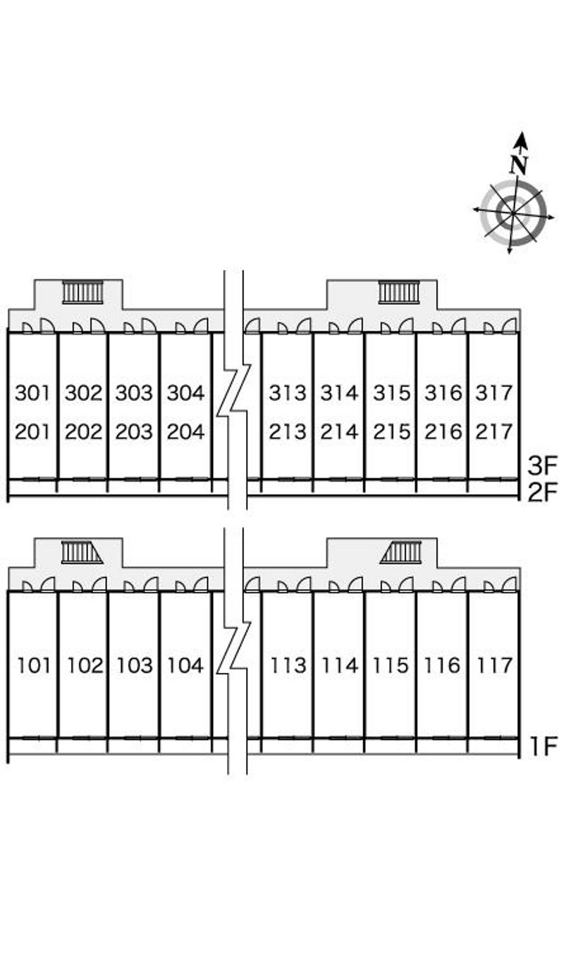 レオパレス忍 間取配置図