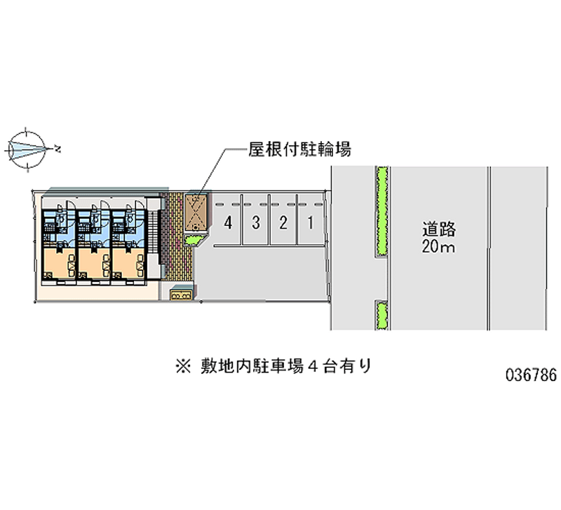 レオパレスＫＭＹ前橋 月極駐車場