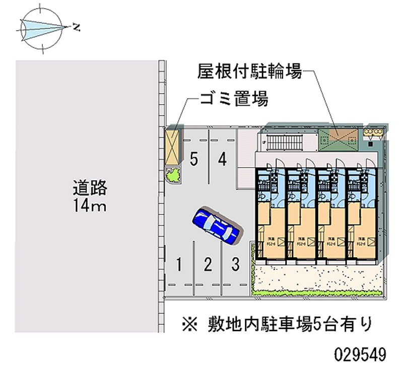 レオパレス総社南パル　２ 区画図