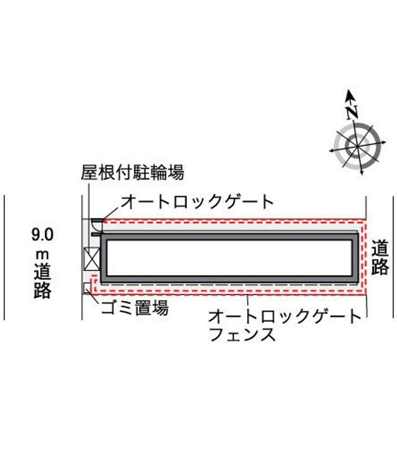 レオパレス大門 配置図