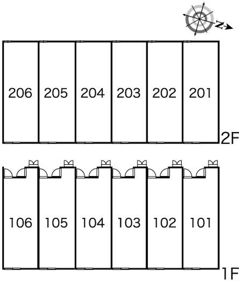 レオパレスアディルフィ 間取配置図