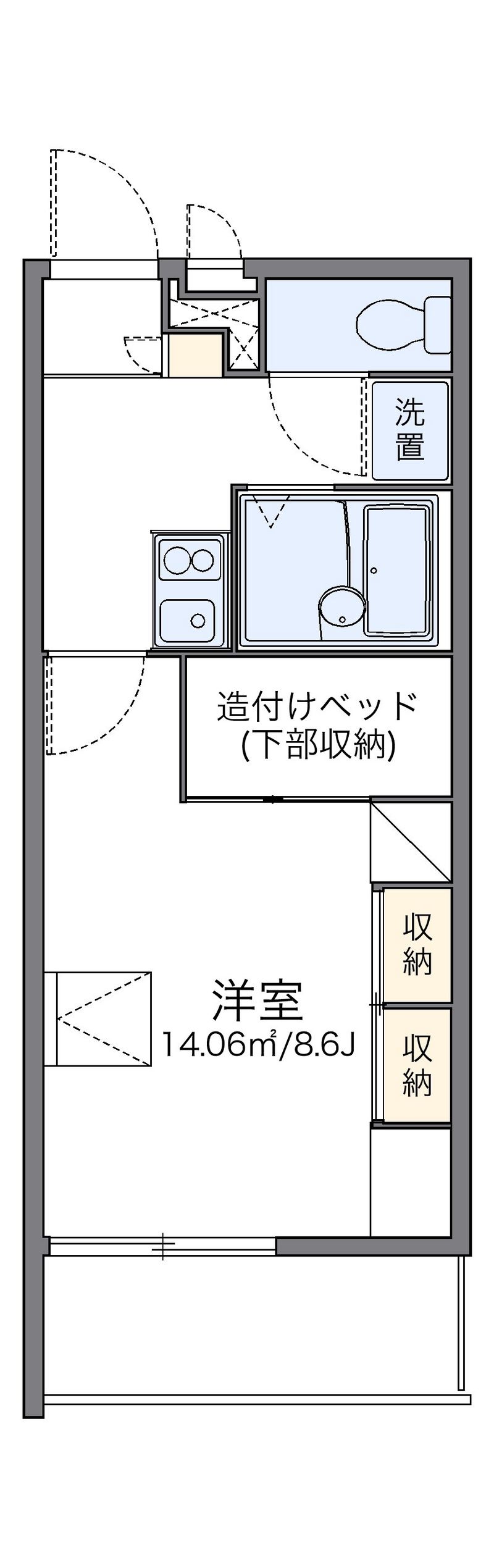 レオパレススカイ 間取図