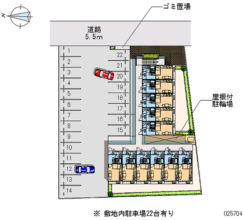 25704 Monthly parking lot