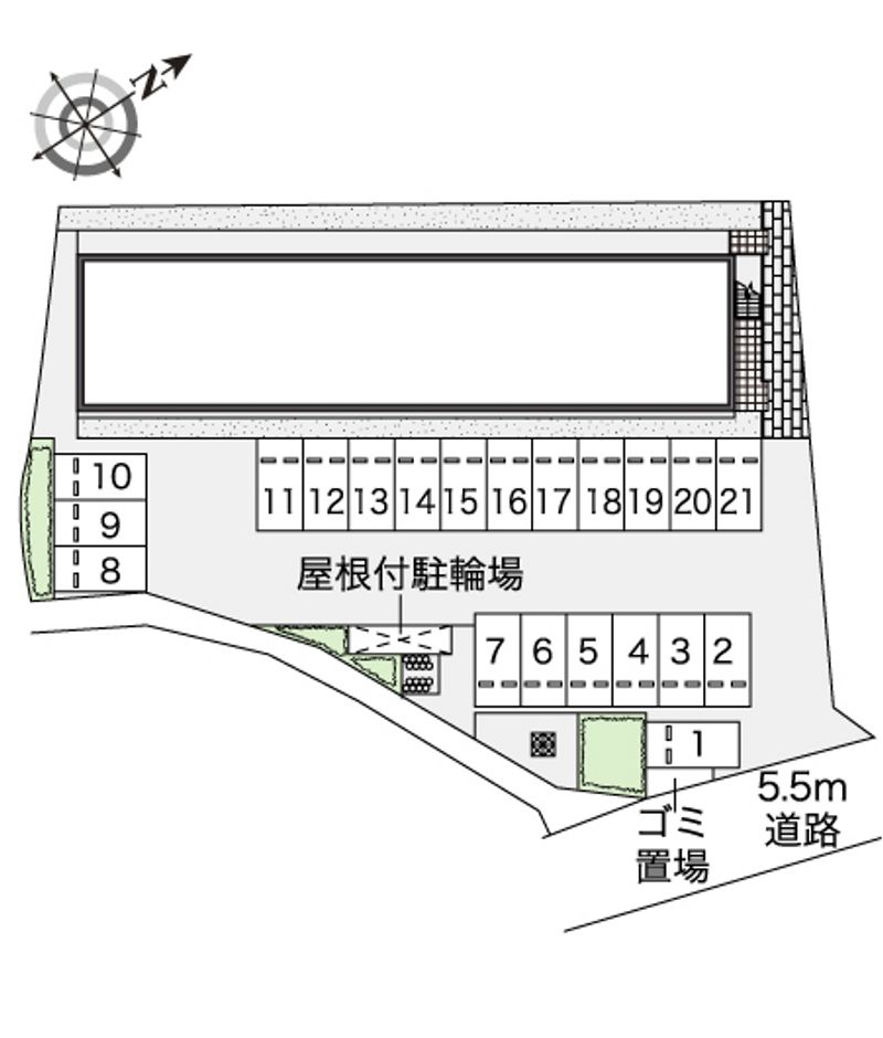 レオパレス小倉 配置図