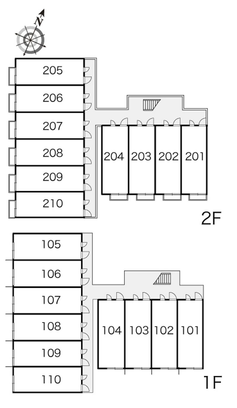 レオパレスハーモニー 間取配置図