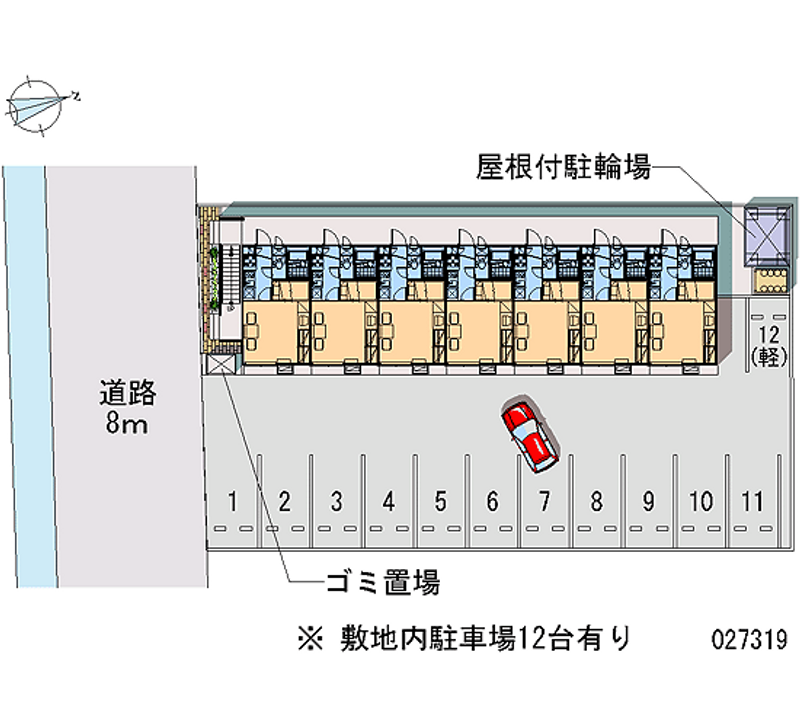 レオパレスおおとり 月極駐車場