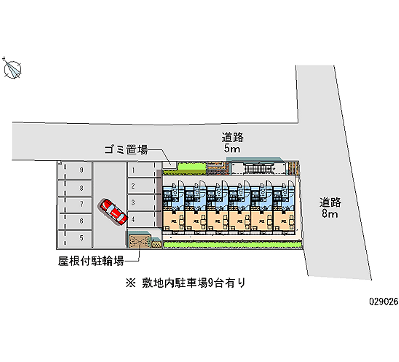 レオパレスルミエールＴＳ 月極駐車場