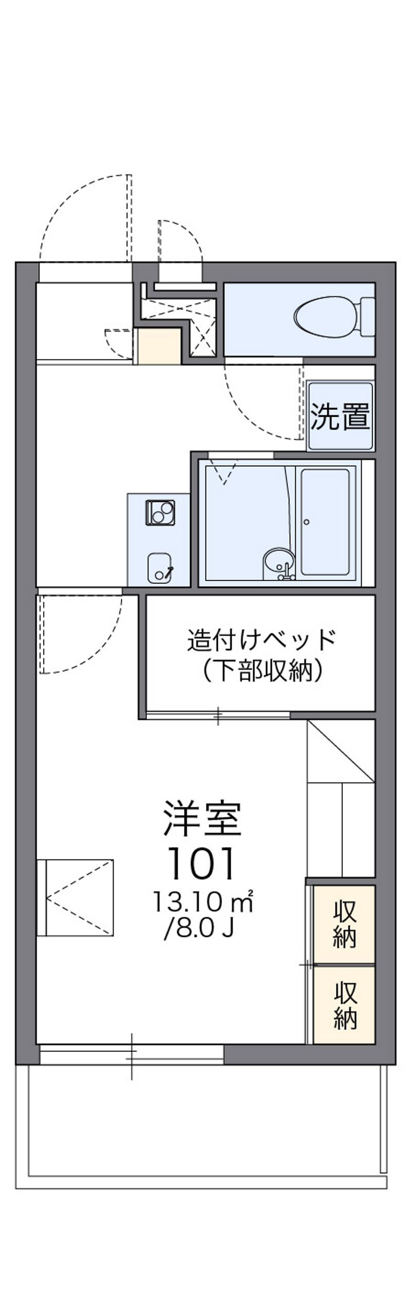 レオパレスきらら 間取図