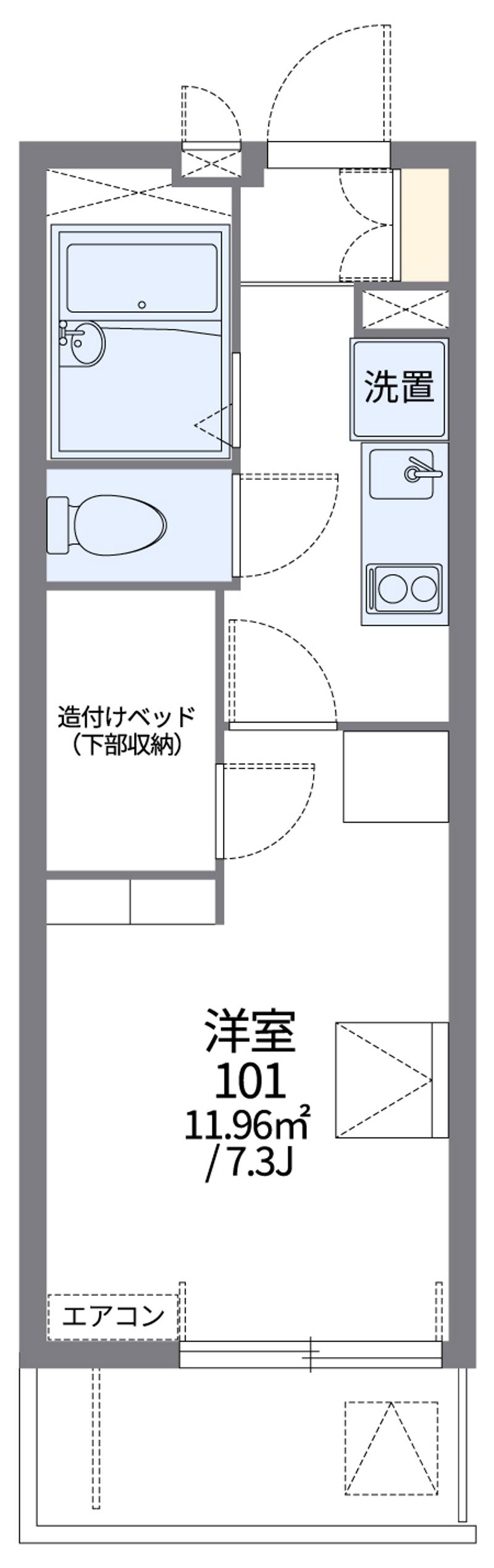 レオパレスドミールⅢ 間取図