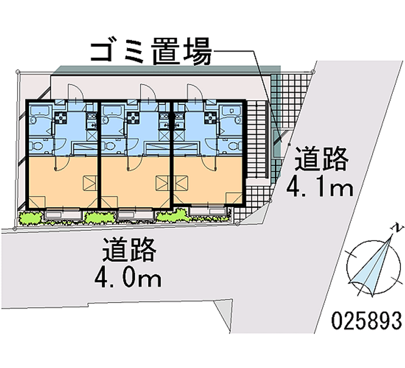 レオパレスフェンテⅡ 区画図