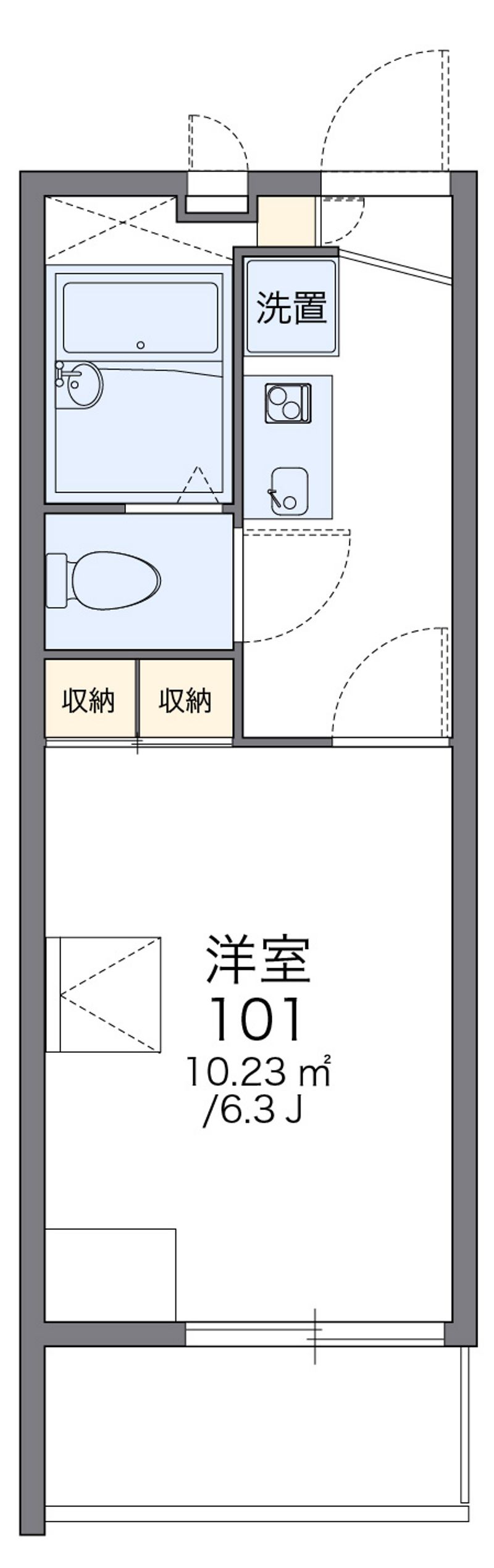 レオパレスＭ．Ｔｒｅｅ　Ⅱ 間取図