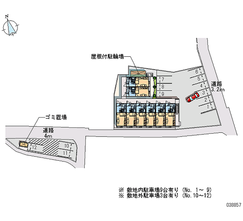 レオパレスエスペランサ 月極駐車場