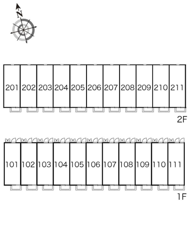 レオパレスＫＥＮ 間取配置図