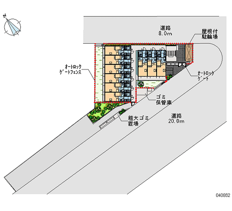 レオパレス藤 区画図