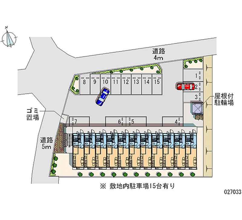 27033 Monthly parking lot