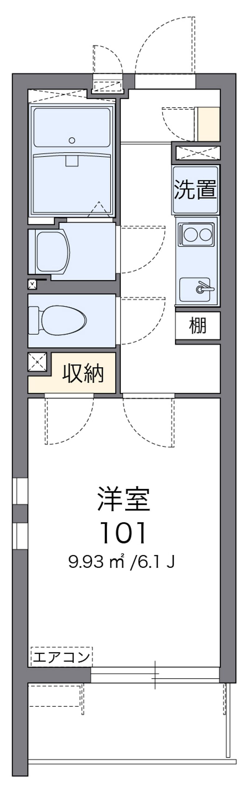 クレイノ蔦元 間取図