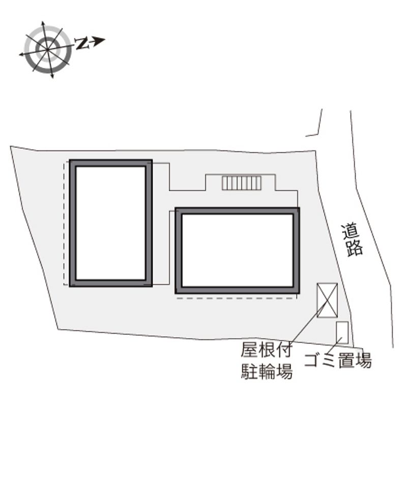 レオパレスドムール上小島 配置図
